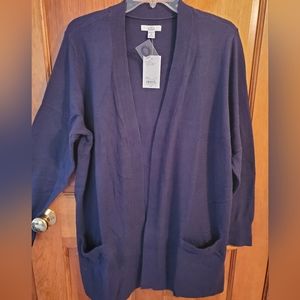 New with Tags Navy Cardigan - Size 1X